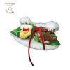 Solid Pattern Red Cloth Cape Dog and Cat Christmas Costume Winter Pet Apparel with Eco-friendly Bib and Shawl