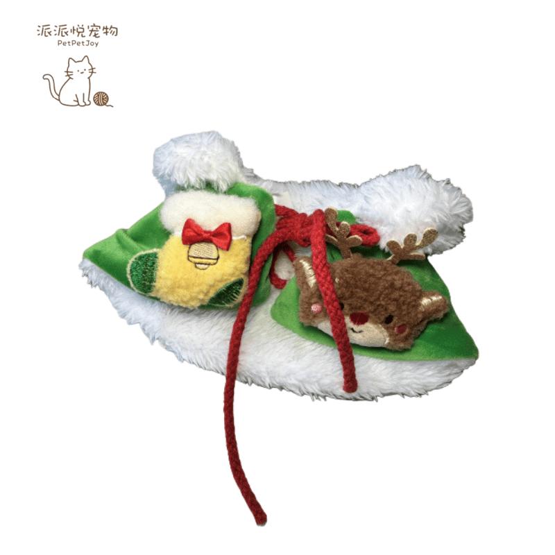 Solid Pattern Red Cloth Cape Dog and Cat Christmas Costume Winter Pet Apparel with Eco-friendly Bib and Shawl