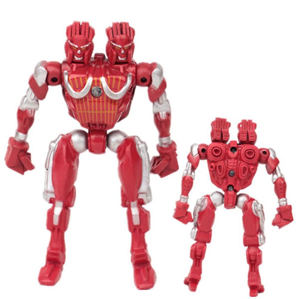 8Pcs Anime Real Steel Adam Raider LED Robot Action Figure Model Kids Toy Gift