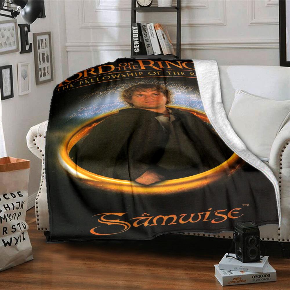 Lord Rings Blanket Warmthful Decor Suitable for Office Livingroom Couch for All Seasons Warmthful Decor Suitable for Gifting Relatives and Friends