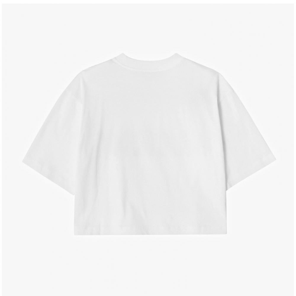 Marni Thje0333p0 UScS11 Low01 Логотип Укороченная Женская S Короткий Рукав Футболка