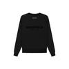 Fear of God Essentials SS22 Флисовый свитшот унисекс с круглым вырезом и принтом логотипа Черный FOG-SS22-994