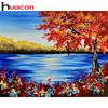HUACAN 5D DIY Полный дрель Алмазная картина Пейзаж Деревья Вышивка крестиком Мозаика