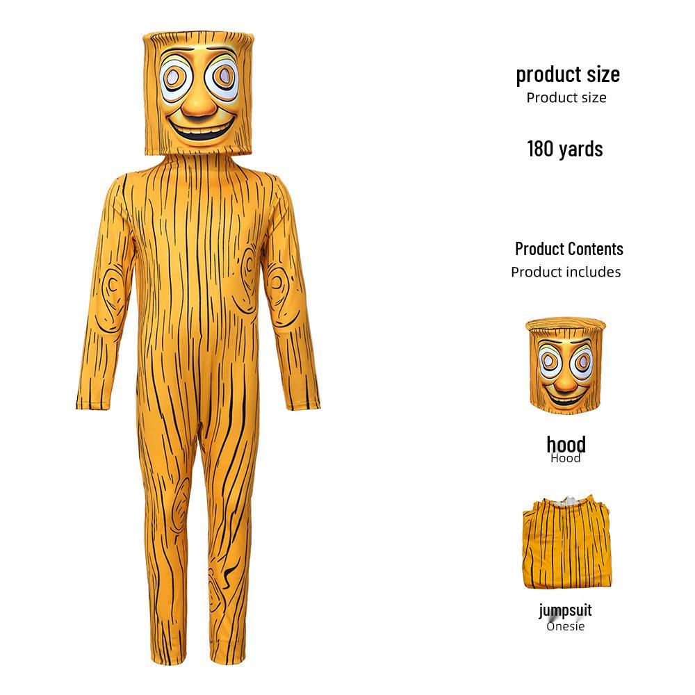 Shan Hai Jing Wooden Stick Man Halloween Cosplay Costume