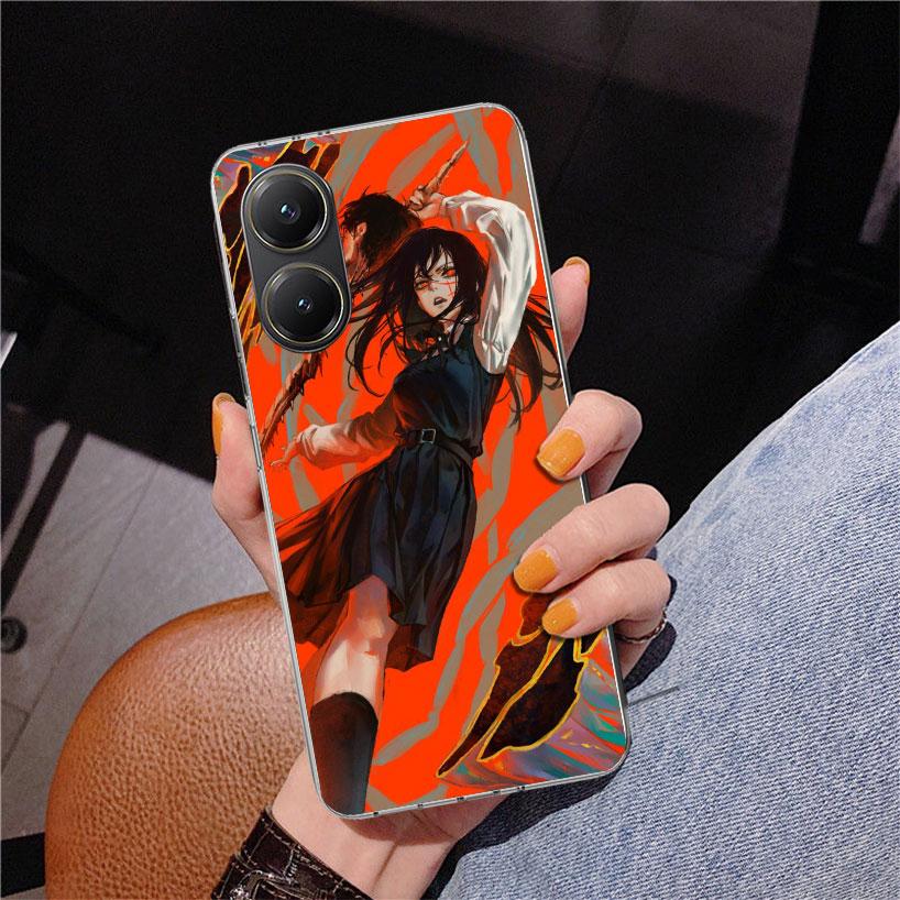 Чехол для телефона Chainsaw Man Yoru War Devil для Xiaomi Poco X7 X6 X5 Pro F7 Ultra Redmi 15C 15 13C 13 12C 12 10 10A 10C 9 9A 9C 9T
