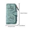 Authen long zipper wallet, large-capacity card holder, unisex clutch bag, stylish zippered coin purse, suitable for daily use, a great gift for