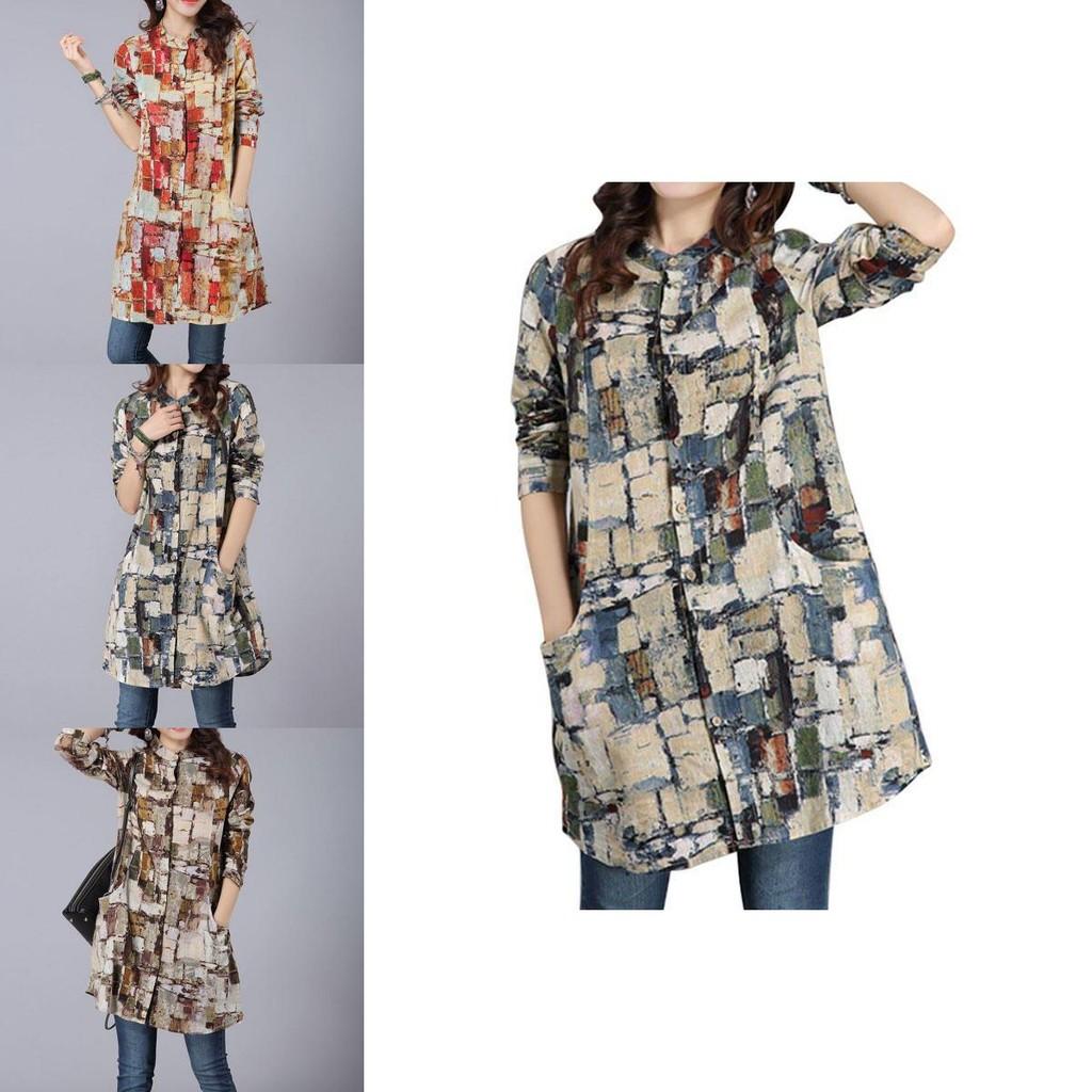 Versatile Autumn Long Sleeve Blouse Featuring Classic Printed Patterns For Everyday Wear