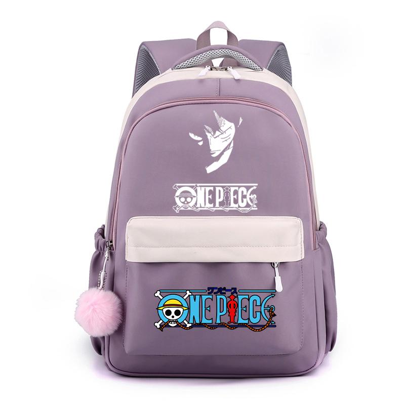 Аниме One Piece Классический Kawaii Рюкзак Милый Мягкий Рюкзак Печатный Мальчик Девочка Школьный Ранец Повседневный Портфель Для Мужчин Женщин Дорожная Сумка Для Отдыха Рюкзак Mochila
