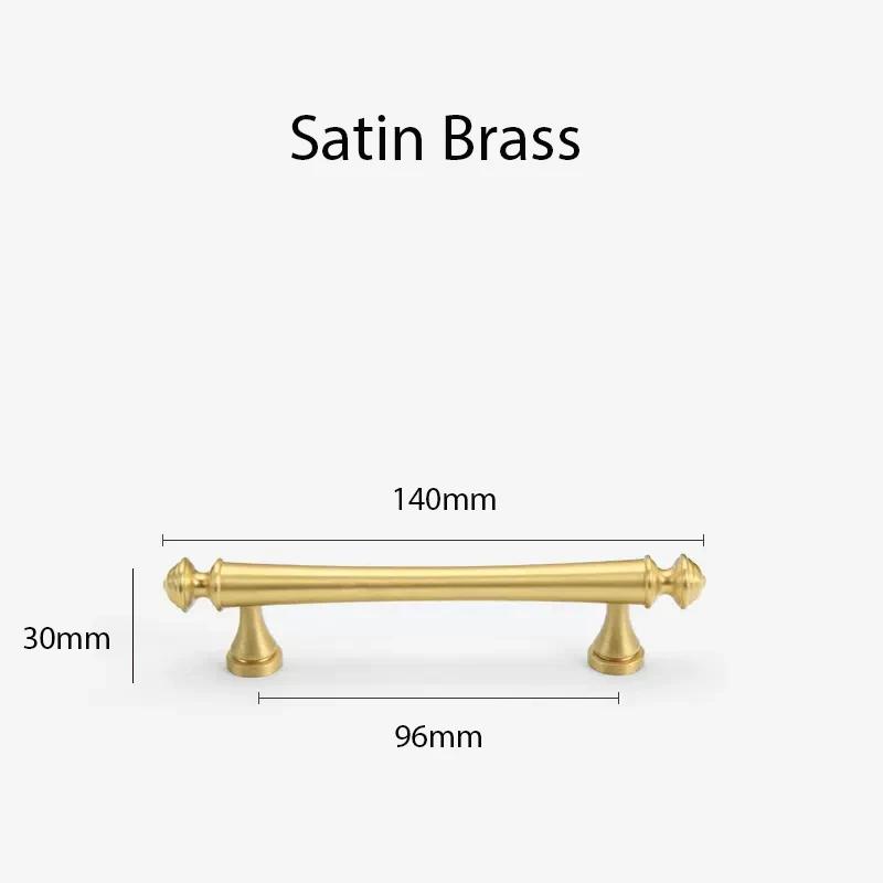 Элегантные ручки для ящиков комода из атласной латуни, ручки для кухонных ящиков, ручки для спальни, твердая латунь, фурнитура для шкафа с Т-образной планкой, бронза