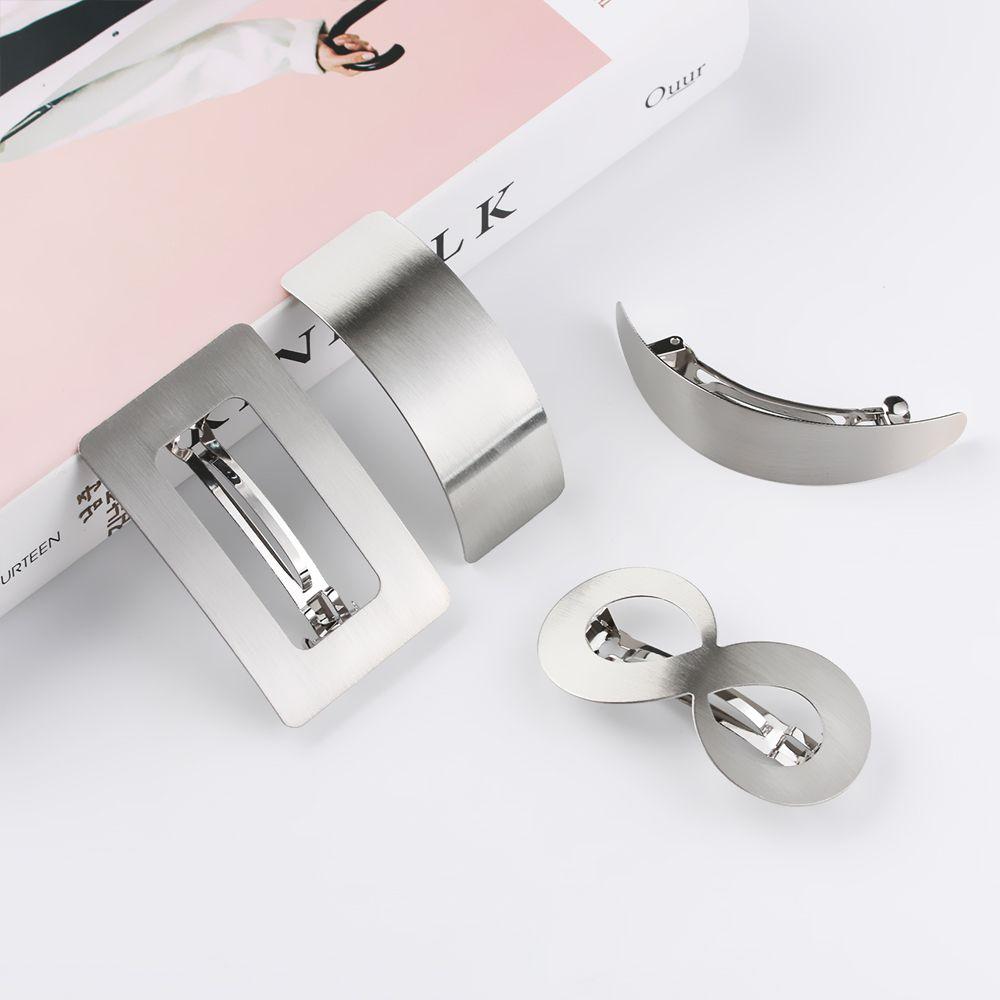 Новые заколки Аксессуары для волос Зажим для хвоста Заколки для волос для девочек Металлические заколки Геометрическая заколка для волос