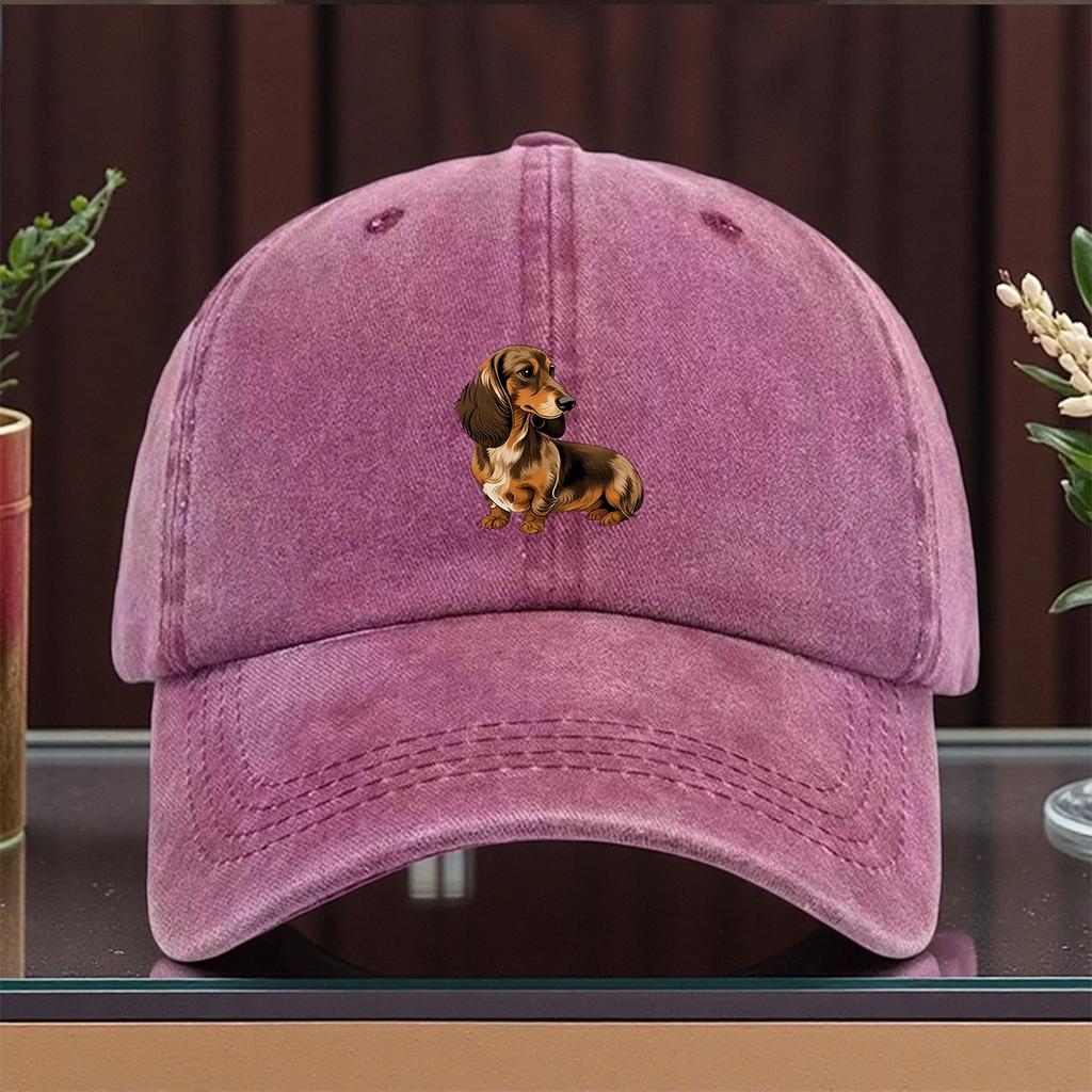 Cute Long Eared DachshundBaseball Cap Fishing Hat Classic Unisex and Women Outdoor Breathable Fathers Day Gift Suitable for Outdoo