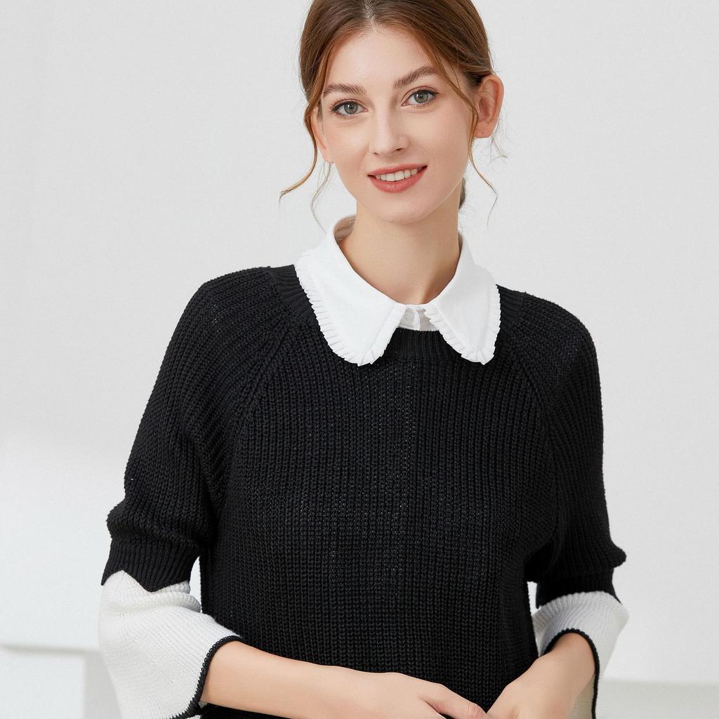 Business Formal White Laple False Collar for Women Vintage Detachable Lapel Blouse Tops Fake Collars Women Kraagje Nep