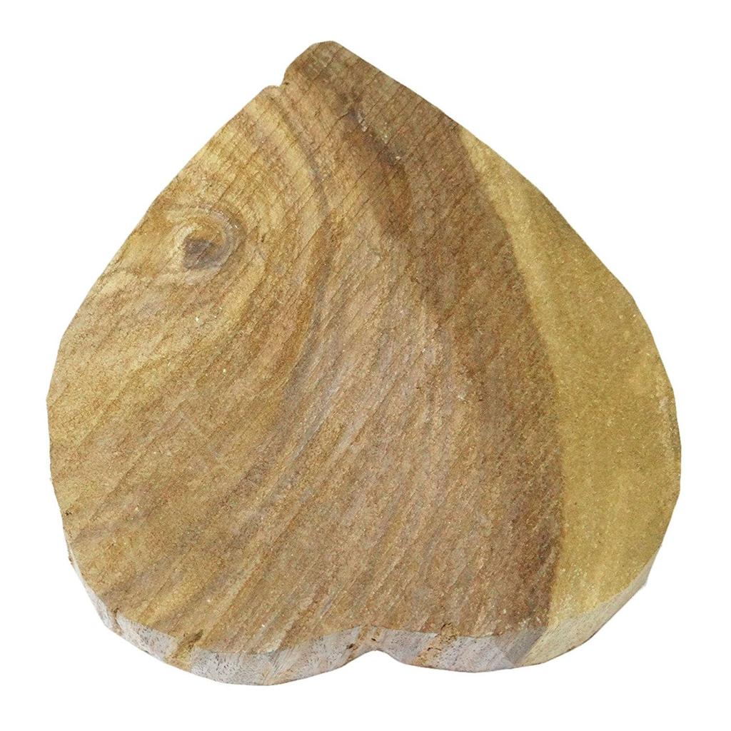 Деревянный блок в форме сердца цветочный дизайн ручной работы этническая ткань печать штамп