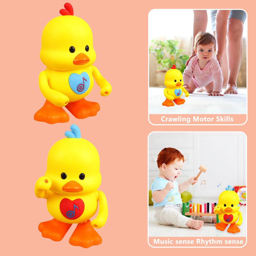 Мультяшная музыкальная электрическая танцевальная утка, игрушка для детей, подарки на день для девочек, подарок для детского душа, T Z6L3