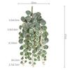 Artificial Hanging String Of Heart Plants Wall Mount Low Maintenance Eucalyptus Simulated Rattan Pendant Succulents Interior