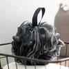 Мягкая сетка для душа, пенящаяся губка, отшелушивающий скруббер, черный шарик для ванны, очиститель кожи тела, чистящий инструмент, аксессуары для ванной комнаты