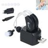 1 Pair Hearing Amplifier Rechargeable Hearing Aids for Seniors Personal Sound Amplifier Adults Hearing Assist Devices with Charging Base