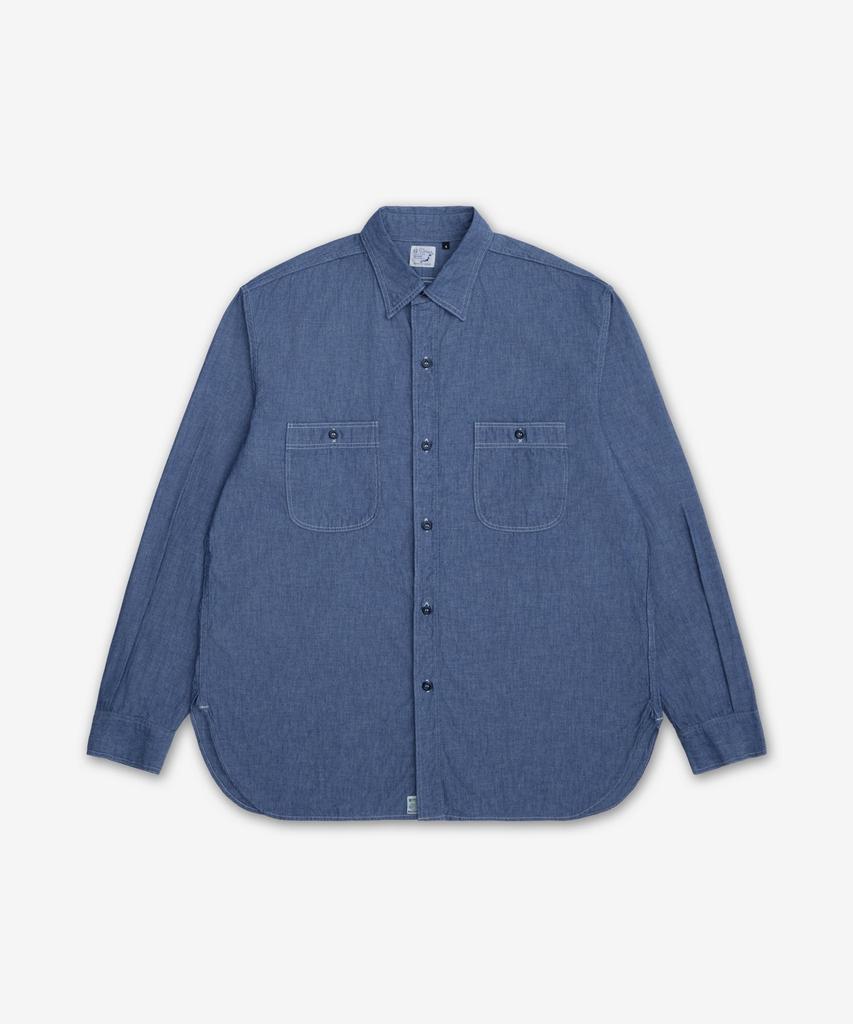 Oeoseullou Relaxed Fit Work Shirt - Chambray / 01827084