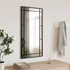 VidaXL Wall Mirror Black 40x80 Cm Rectangular Iron 358629
