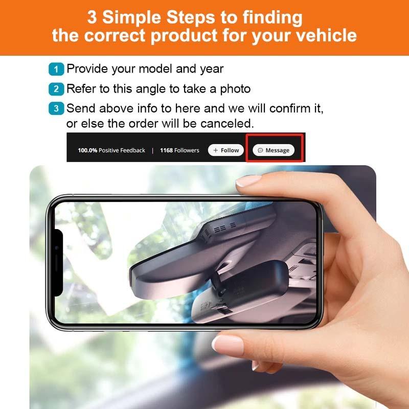 For Mercedes Benz GLA CLA200 x156  w117 w176 w177 2015-2019 4K Plug And Play Easy installation Wifi Car DVR Dash Cam