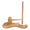 Double Wooden Yarn Holder Rotatable Wooden Yarn Skein Spinner Revolving Yarn Ball Stand Stable Yarn Holder Dispenser