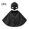 Halloween Cat Bat Costume Black Masque And Cloak Costume, Funny Pet Cosplay Clothing for Parties Outfits, Cute Puppy Dress Up Accessory Cosplay,
