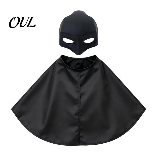 Halloween Cat Bat Costume Black Masque And Cloak Costume, Funny Pet Cosplay Clothing for Parties Outfits, Cute Puppy Dress Up Accessory Cosplay,