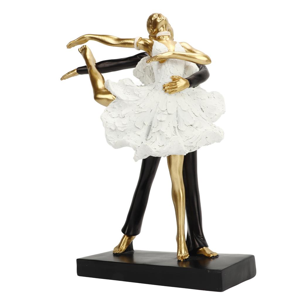 Романтическая пара танцует скульптура украшение смола элегантная пара балерина статуэтка статуэтка