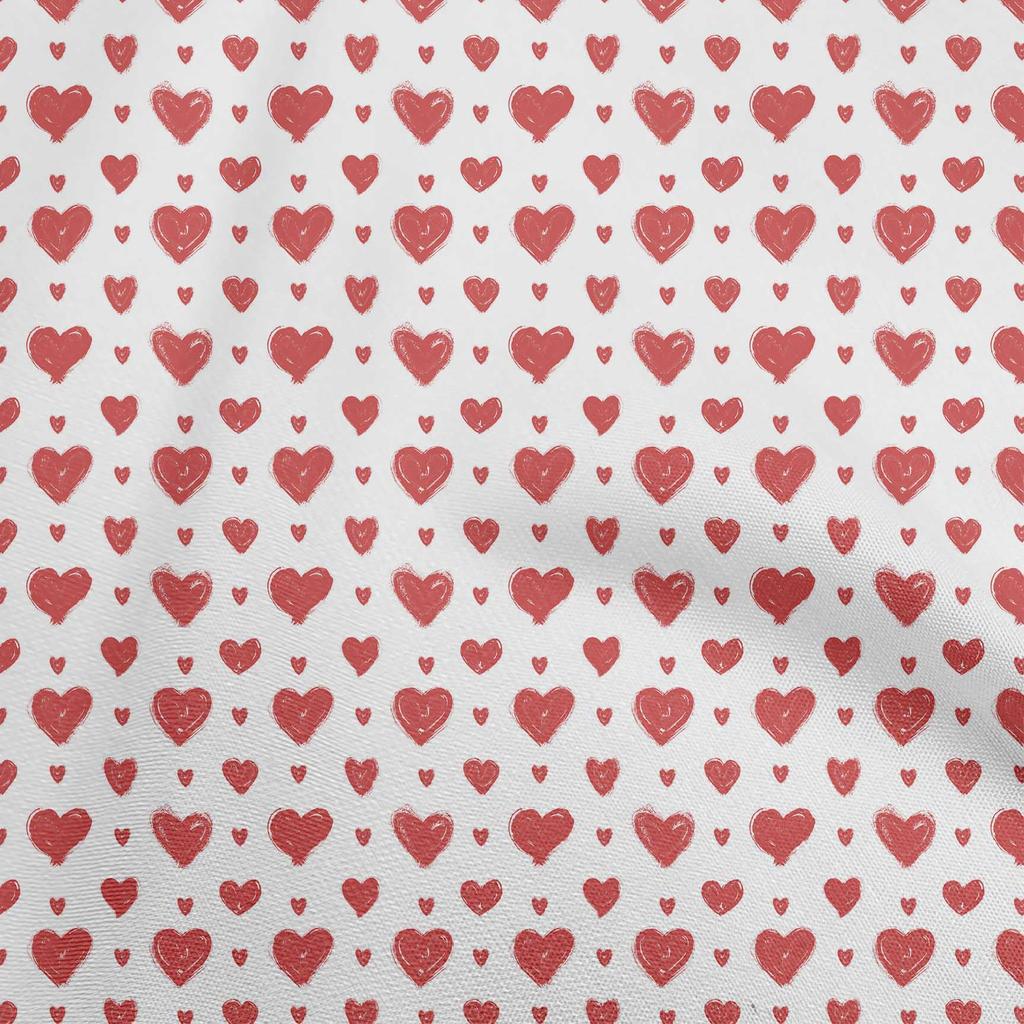 oneOone Cotton Flex Black Fabric Valentine Heart Diy Clothing Quilting Fabric Print Fabric By Yard 40 Inch