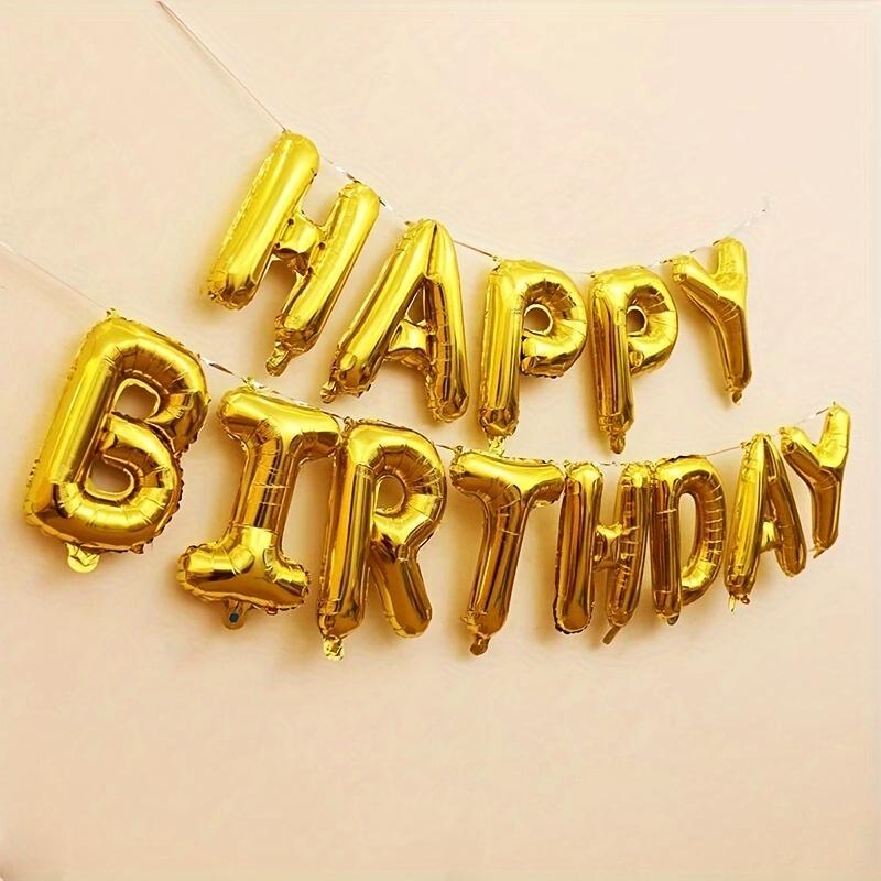 Набор из 13 штук золотых воздушных шаров с алюминиевой пленкой для фона и баннера на день рождения, украшение для вечеринки по случаю дня рождения, групповые фото-шары