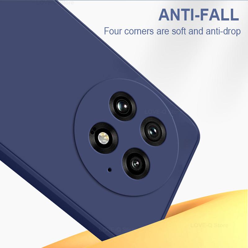 Для OnePlus 13 12 Чехол Жидкий Силиконовый Защитный Чехол для Объектива Камеры Чехлы для Телефонов Для OnePlus 13 12 1+13 One Plus 13 OnePlus13 Мягкий Чехол