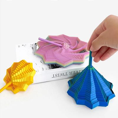 3D Печать Расширенная Сенсорная Игрушка-Фиджет Звезда Модель Визуальная Иллюзия Шестиугольник Вращающаяся Спираль Украшения Снятие Стресса Настольная Игра