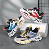 Boys Shoes 2025 Autumn New Middle-aged and Older Boys Rotating Buckle Mesh Leather Running Shoes Children's Sports Shoes