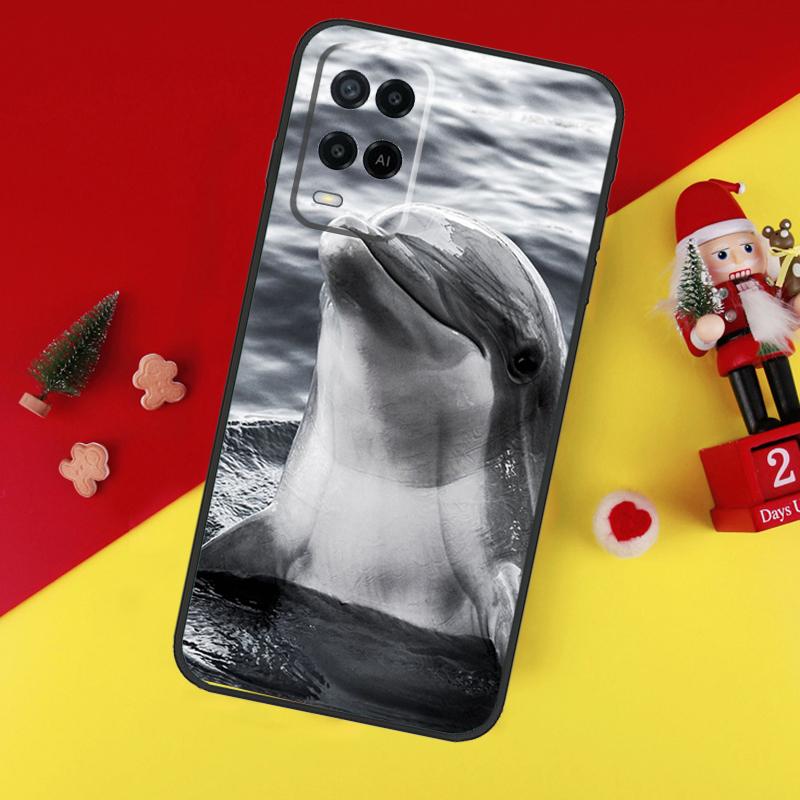 Dolphin Case For Oppo A78 A98 A18 A38 A58 A5 A6 Pro A54 A74 A94 A17 A57 A80 A60 A40 A96 A76 A16 A15
