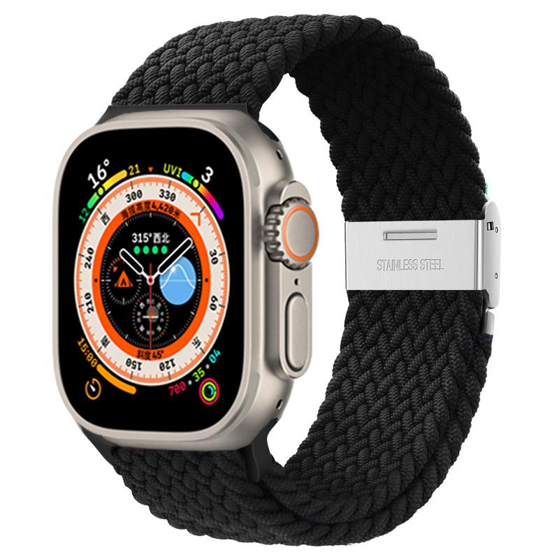 Ремешок для Apple Watch Ultra Band 49 мм, 45 мм, 44 мм, 40 мм, 41 мм, 42 мм, 40, 45 мм, плетеный браслет Correa соло-петли серии 8, 7, 3, 5, se 6, 4