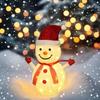 Foldable Glowing Snowman Ornament: 1.2-1.8m Christmas Decoration for Festive Events