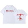 Футболка рэпера Lil Peep Crybaby Hellboy Винтажная хип-хоп футболка Унисекс Женская одежда Хлопковые оверсайз футболки с коротким рукавом Топы