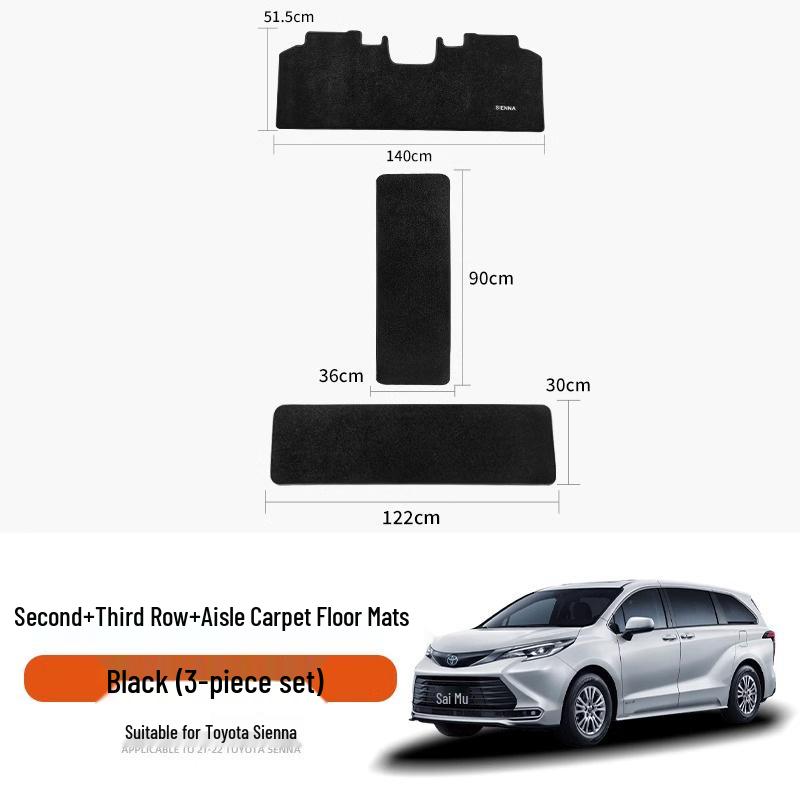 Коврики на пол с рисунком «Звездное небо» для среднего ряда Toyota Sienna для украшения Gravia