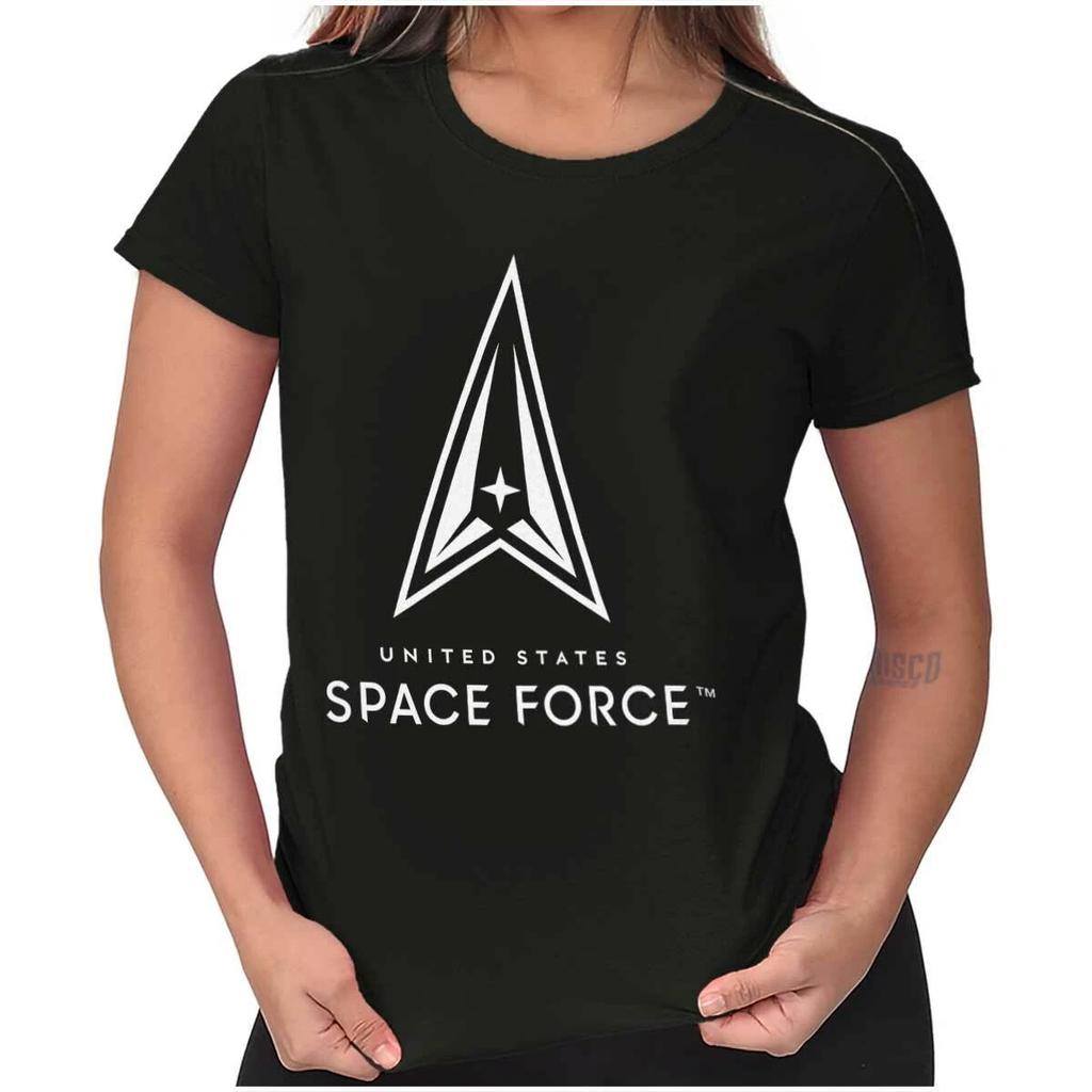 United States Space Force Logo Military Gift Womens Top Junior Graphic Tee