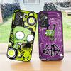 Чехол для телефона Invader Zim для S23 Samsung S26 S24 S25 Ultra S22 S20 Fe S21 Plus A54 A34 A53 A16 Стеклянная крышка