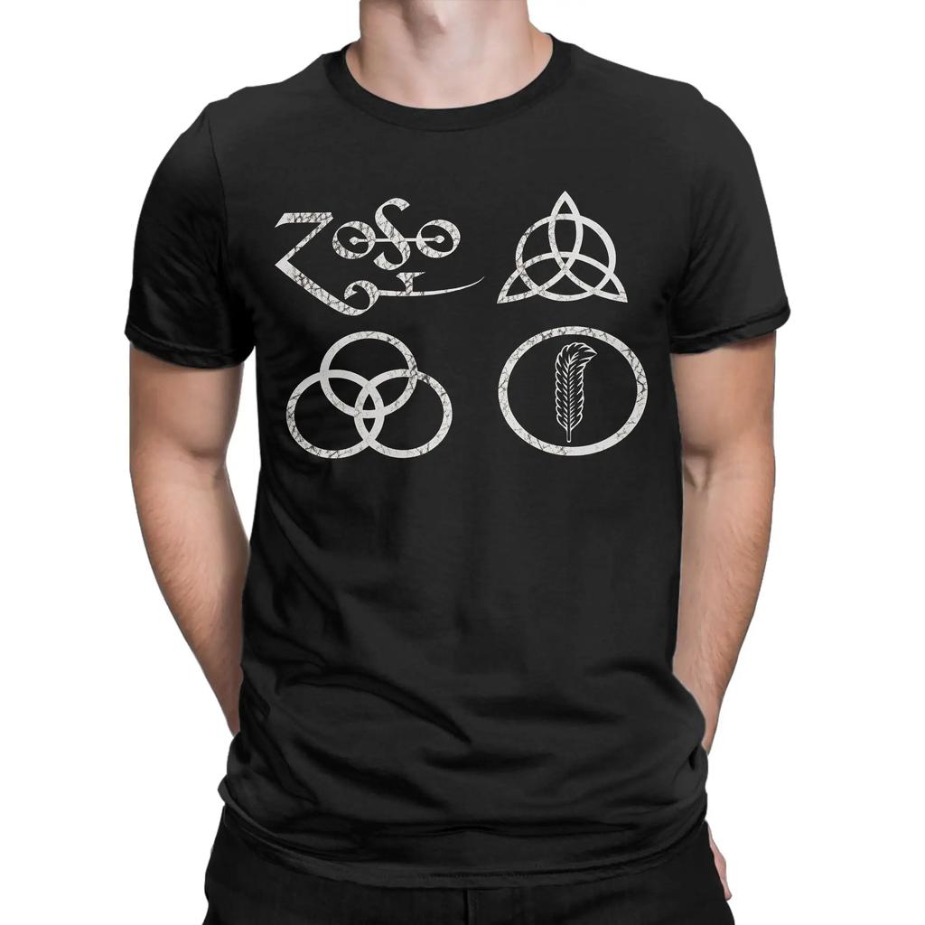 The Mother Ship Led Zeppelin T Shirt Summer Hipster T-Shirts 100% Cotton O-Neck Oversized Clothes Short-Sleeve Vintage Tops