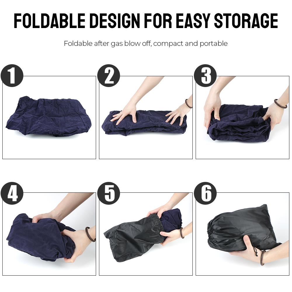 Portable PVC 3 Layers Inflatable Travel Foot Rest Pillows Footrest Pillow Adjustable High On Airplane Car Bus