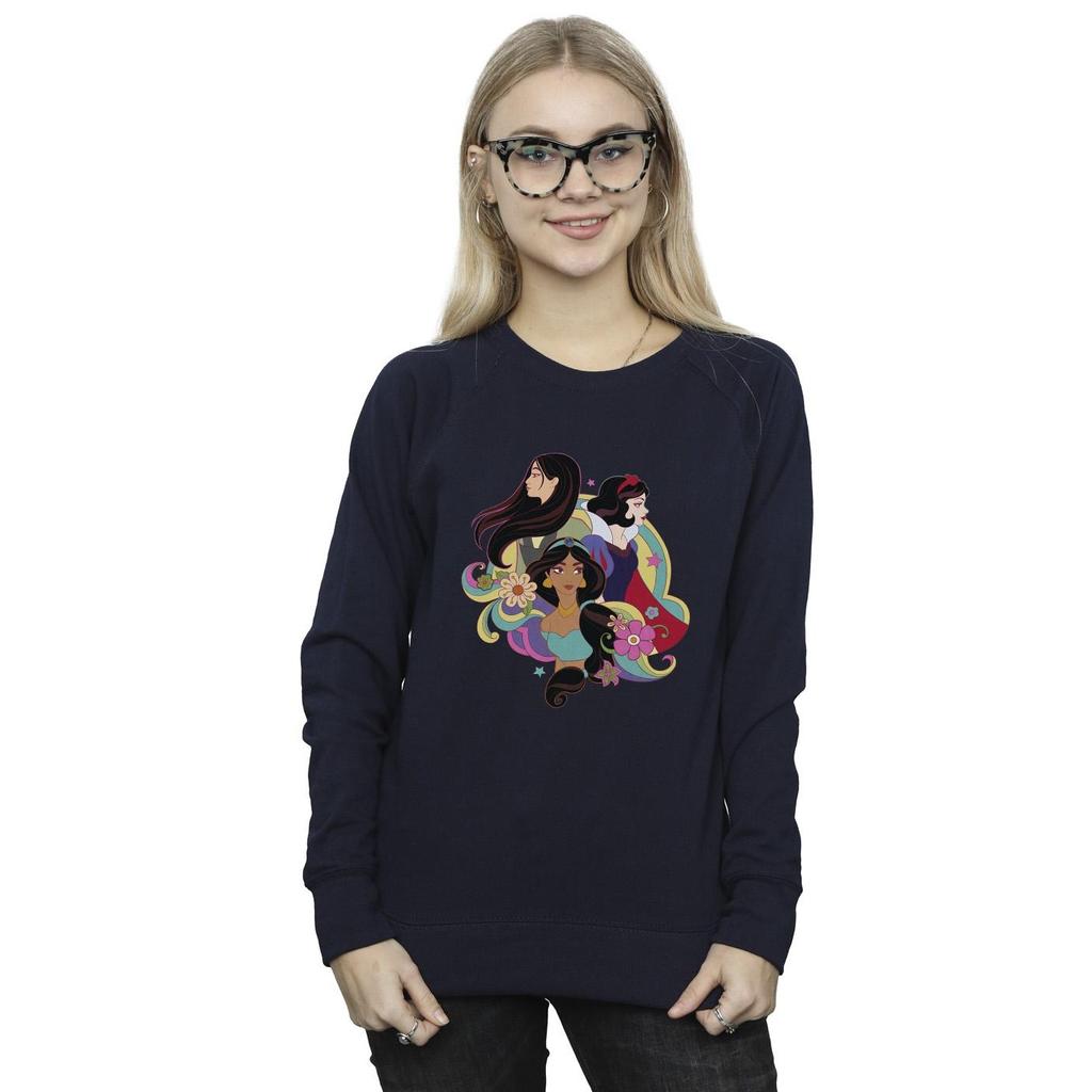 Disney Womens/Ladies Princess Mulan Jasmine Snow White Sweatshirt
