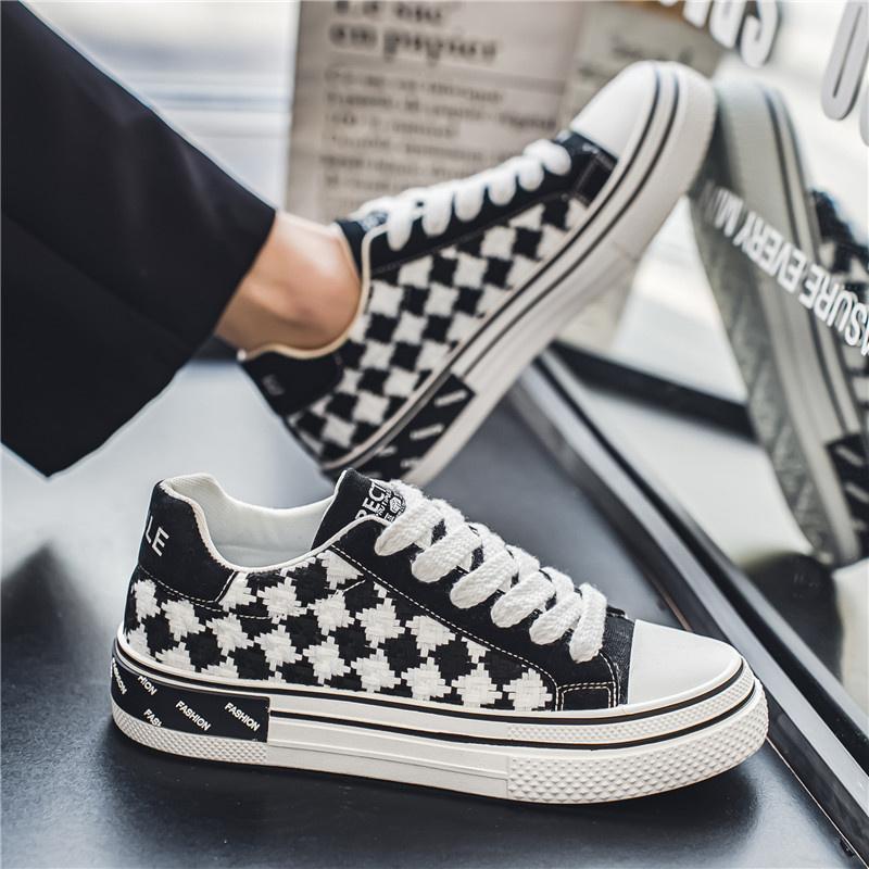 Горячая Распродажа Классические Клетчатые Кроссовки Из Парусиновой Кроссовки Мужские Дышащие Спортивные Кроссовки Из Парусиновой Кроссовки Мужские Низкие Роскошные Кроссовки Для Скейтбординга Мужские Повседневные Кроссовки