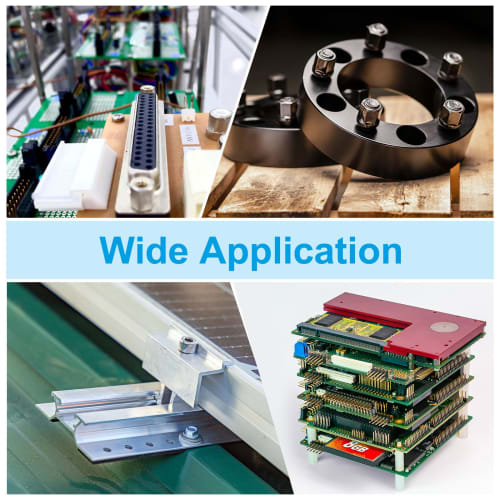 PATIKIL 10pcs M6x10+8mm Single Head Studs, Stainless Steel Round To Female Standoff Spacer Screw Bolts for Quadcopter Drone Computer & Circuit Board A