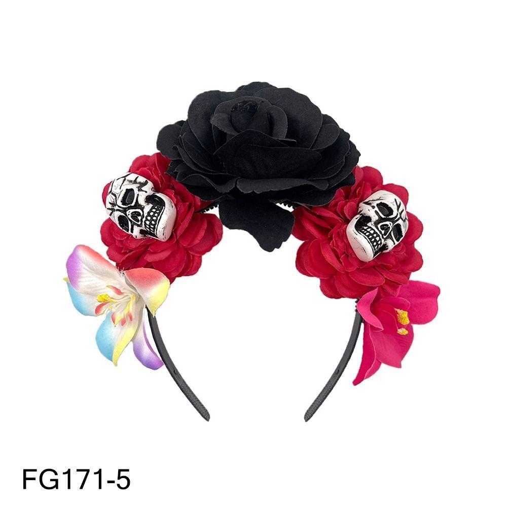 Костюм для вечеринки Хэллоуин Головной убор Фотореквизит День мертвых Головной убор для женщин