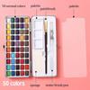 50/72/90/100/128/168 Colors Solid Watercolor Set Gift Package Basic Neone Glitter Watercolor Paint for Drawing Art Paint Supplies