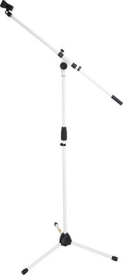 KC MBCS-02WH Стойка-журавль для микрофона, ПрямаяПрямая, Белый (Мягкий чехол, держатель для микрофона с клипсой в комплекте)