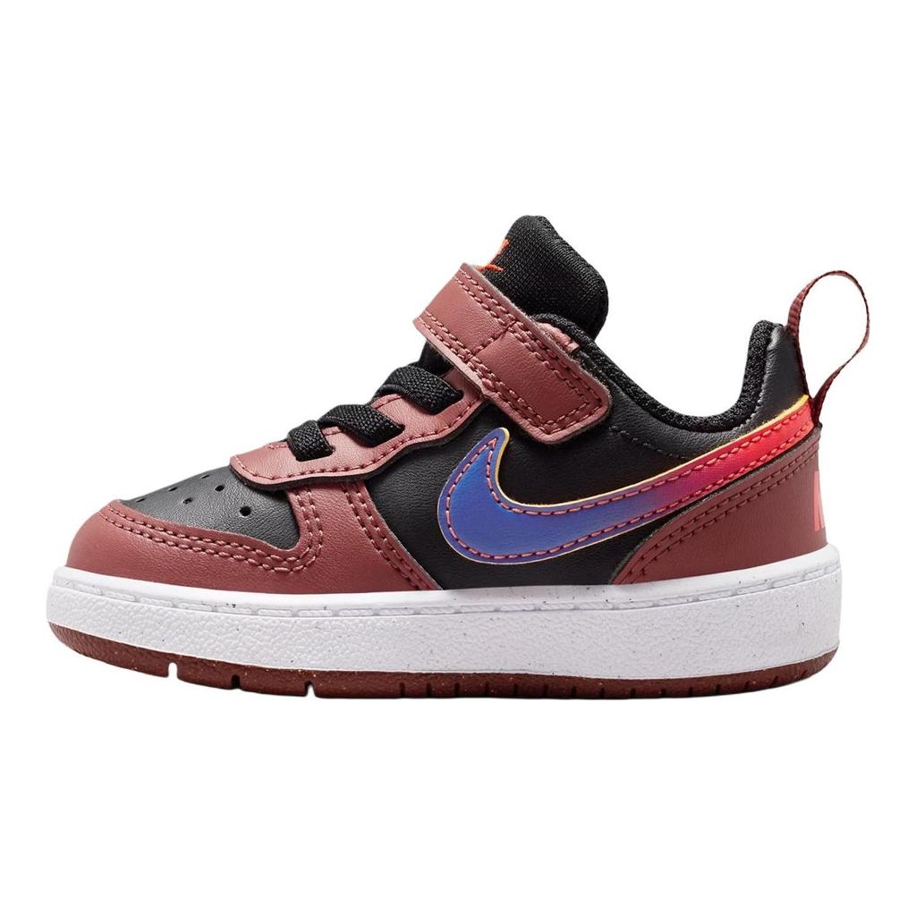 Nike Court Borough Low Recraft TD Черный/Красно-сепия/Командный оранжевый/Глубокая ночь Детские кроссовки IO6964-002