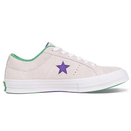 Converse One Star Низкие кеды Унисекс Серый Фиолетовый 160592c